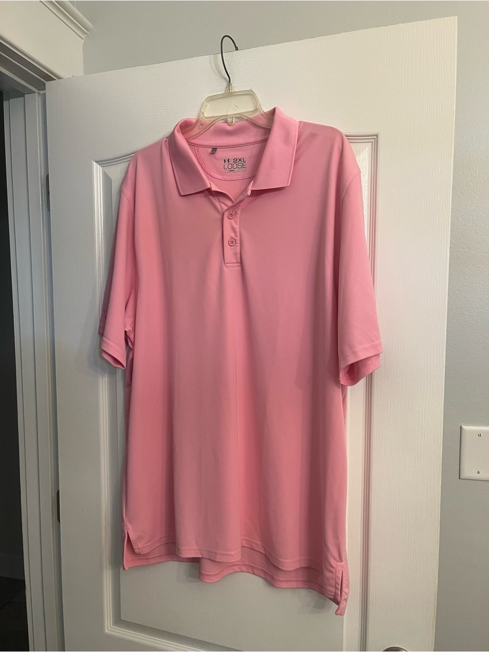 Under Armour Pink HeatGear Loose Fit Polo